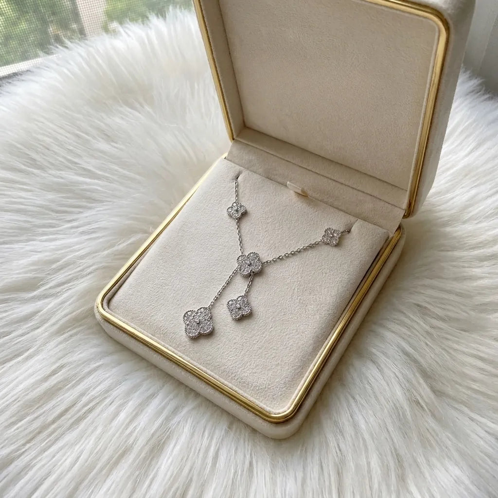Alhambra Cascade Clover Drop Necklace