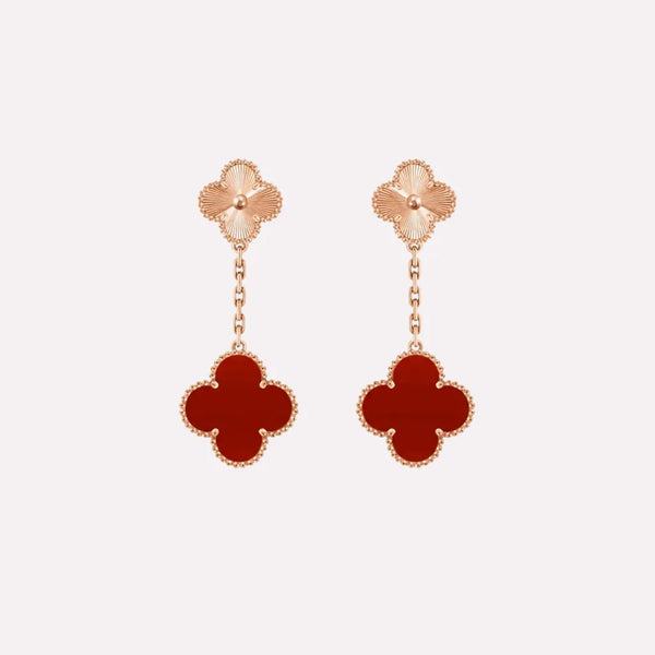 Alhambra Clover Link Drop Earrings