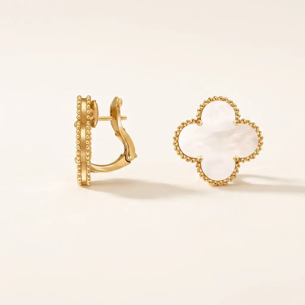 Alhambra Four Petal Border Earrings