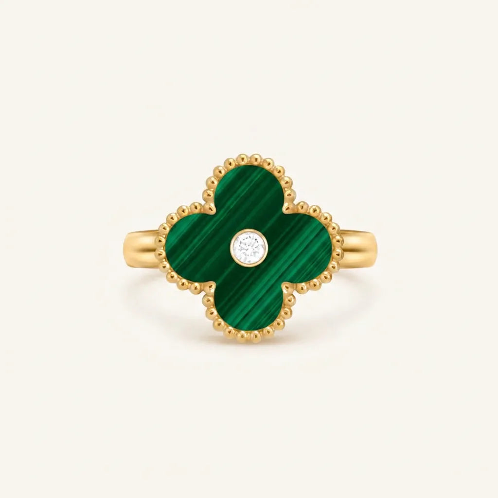 Alhambra Green Clover Accent Ring