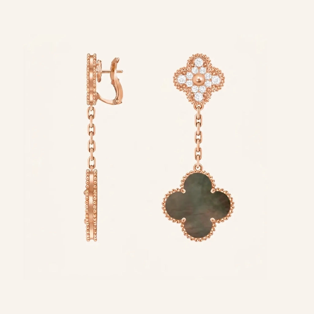Alhambra Petal Link Drop Earrings
