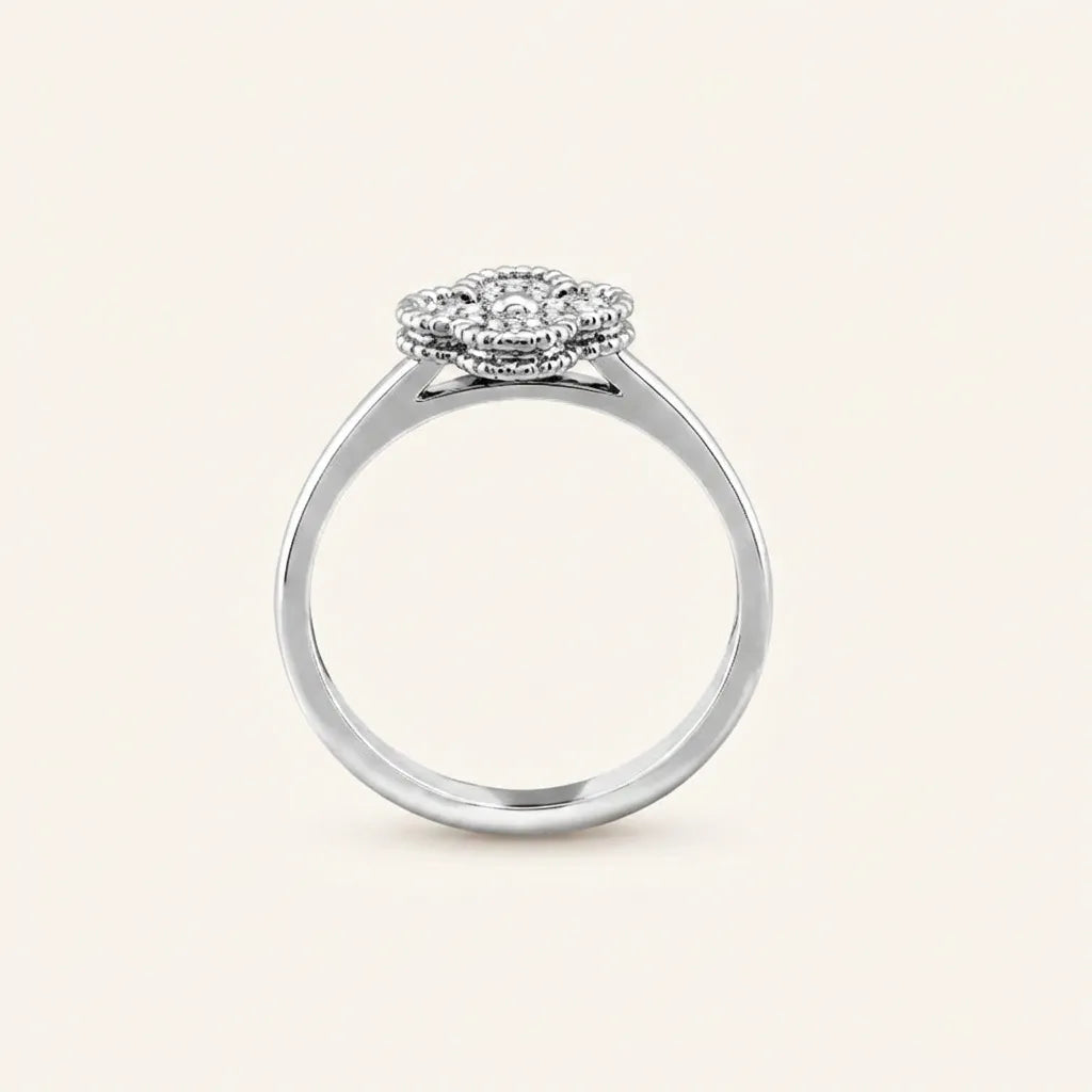 Alhambra Petite Clover Textured Ring