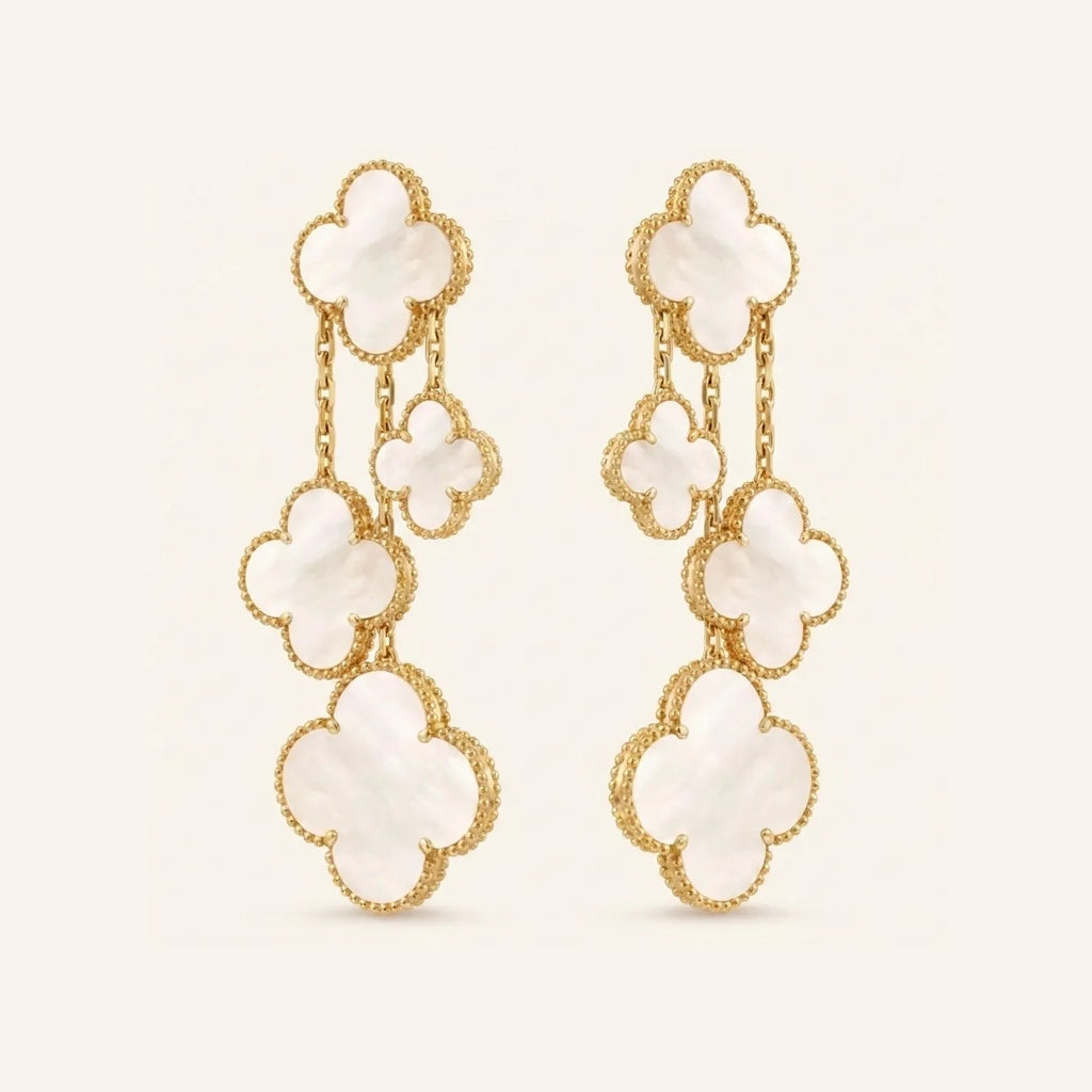 Alhambra Statement Charm Drop Earrings
