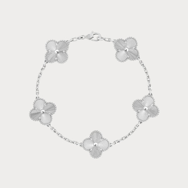 Alhambra Textured Clover Bracelet