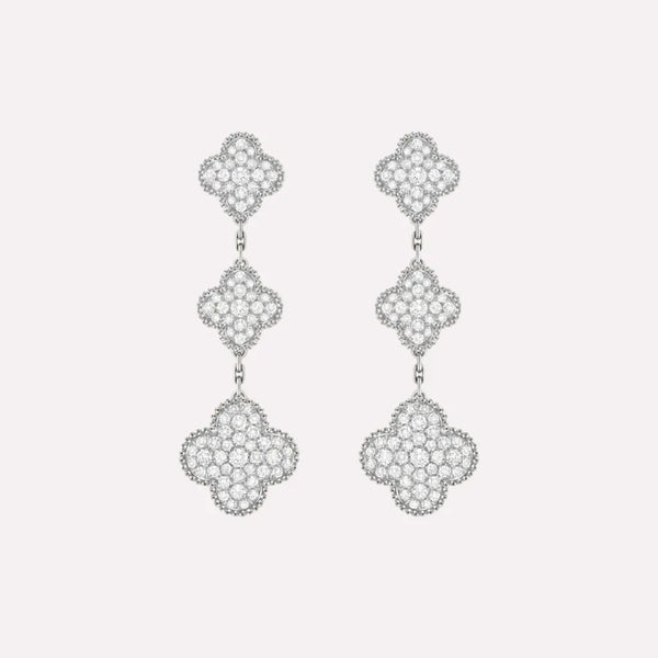 Alhambra Triple Clover Drop Earrings
