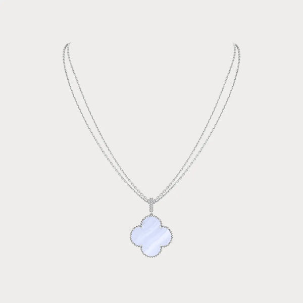 Alhambra White Drop Clover Necklace