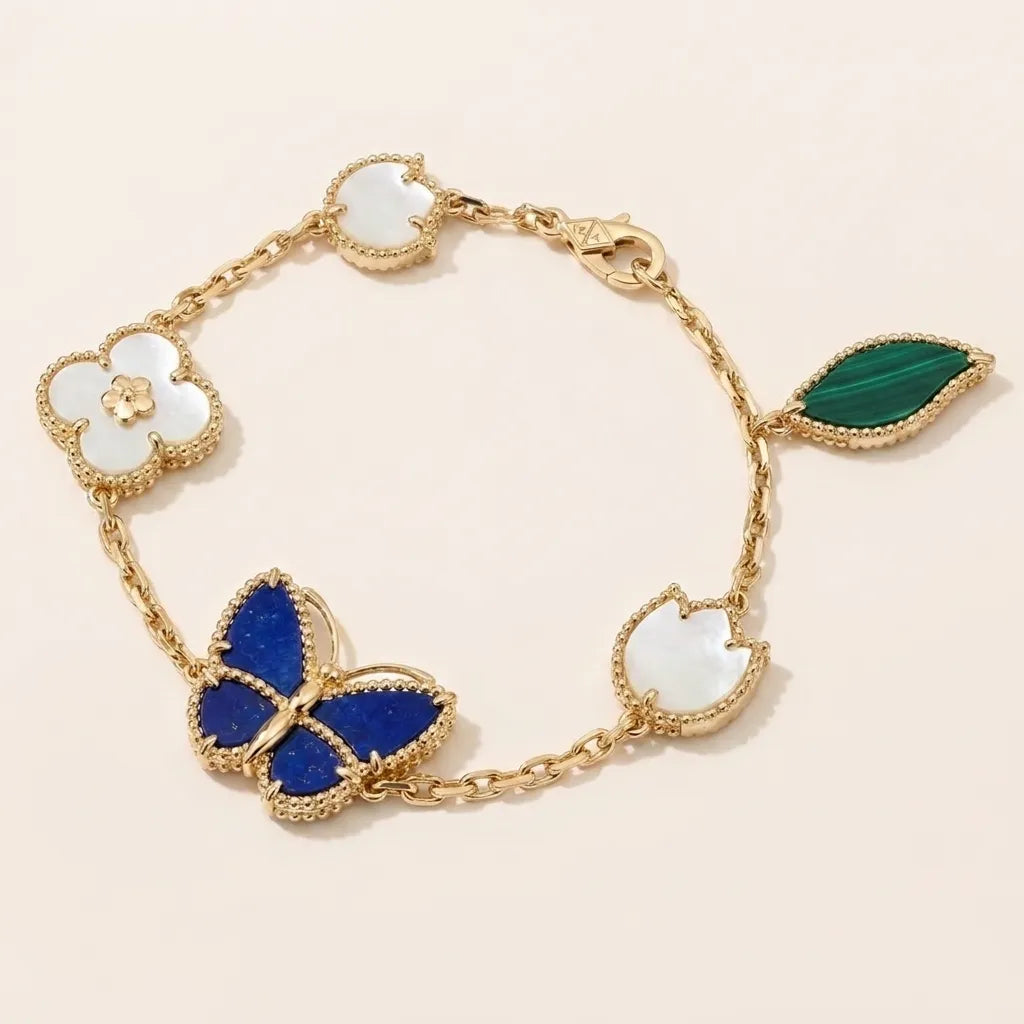 Butterfly Garden Charm Bracelet