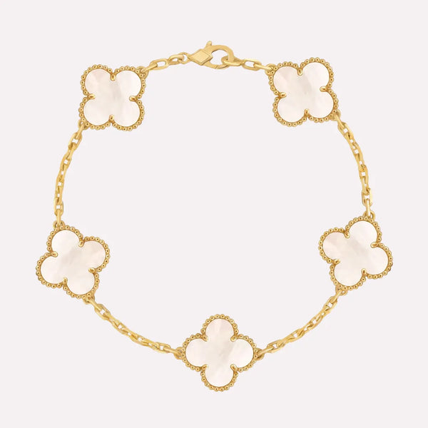 Clover Charm Link Bracelet