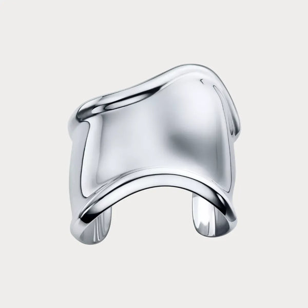 Elsa Peretti Bone White Large Wide Cuff Bracelet