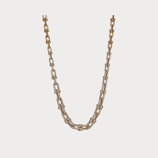 HardWear Gold Beaded Link Chain Necklace