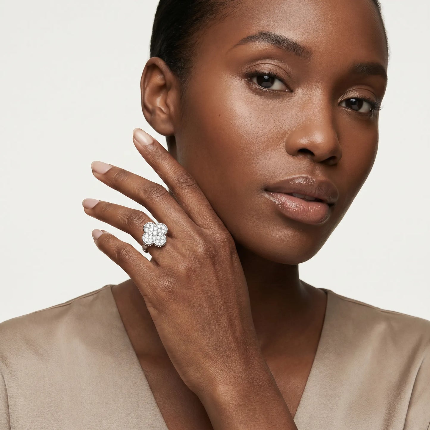 Alhambra Allover Clover Ring