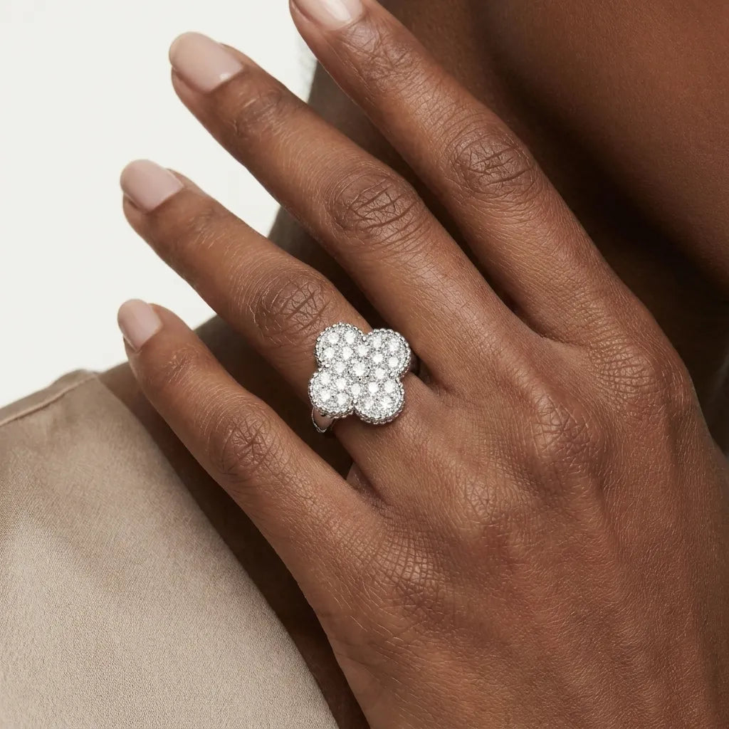 Alhambra Allover Clover Ring