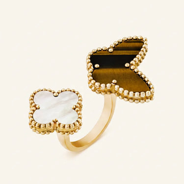 Alhambra Asymmetric Clover Open Ring