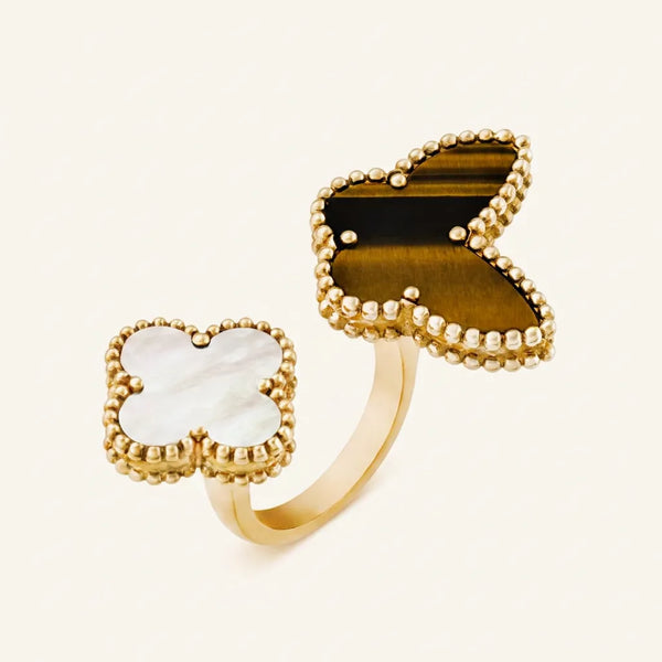 Alhambra Asymmetric Clover Open Ring