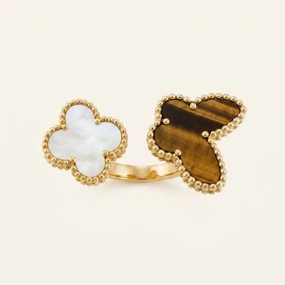 Alhambra Asymmetric Clover Open Ring