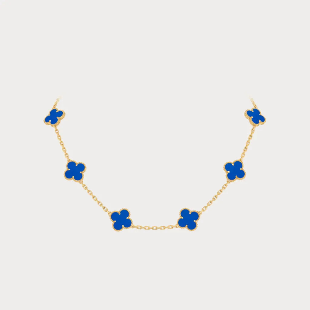 Alhambra Azure Clover Link Necklace