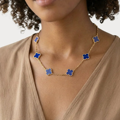 Alhambra Azure Clover Link Necklace