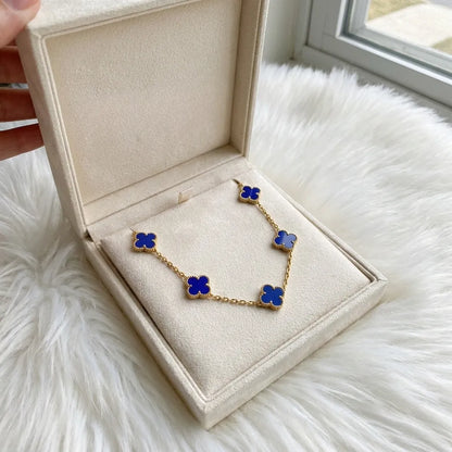 Alhambra Azure Clover Link Necklace