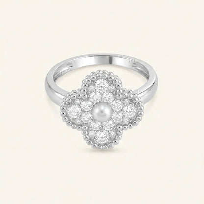 Alhambra Bloom Pavé Ring