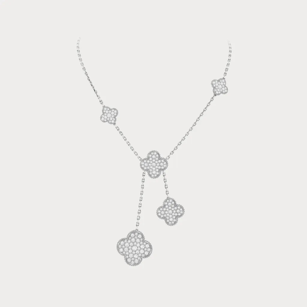 Alhambra Cascade Clover Drop Necklace