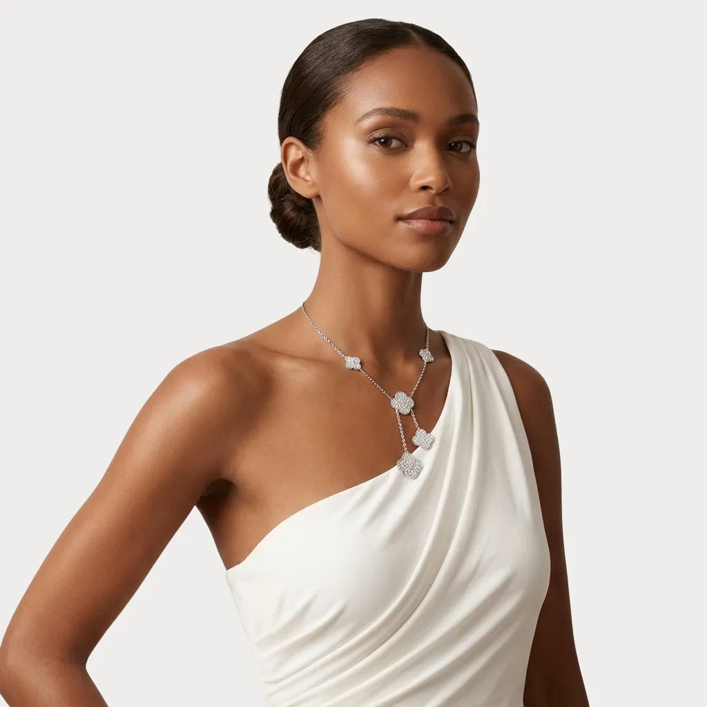 Alhambra Cascade Clover Drop Necklace