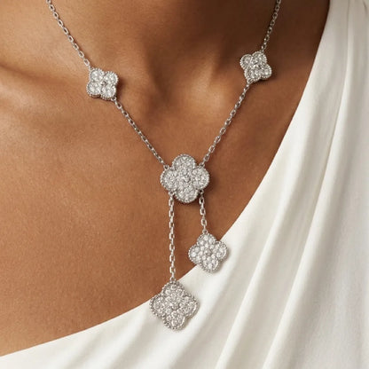 Alhambra Cascade Clover Drop Necklace
