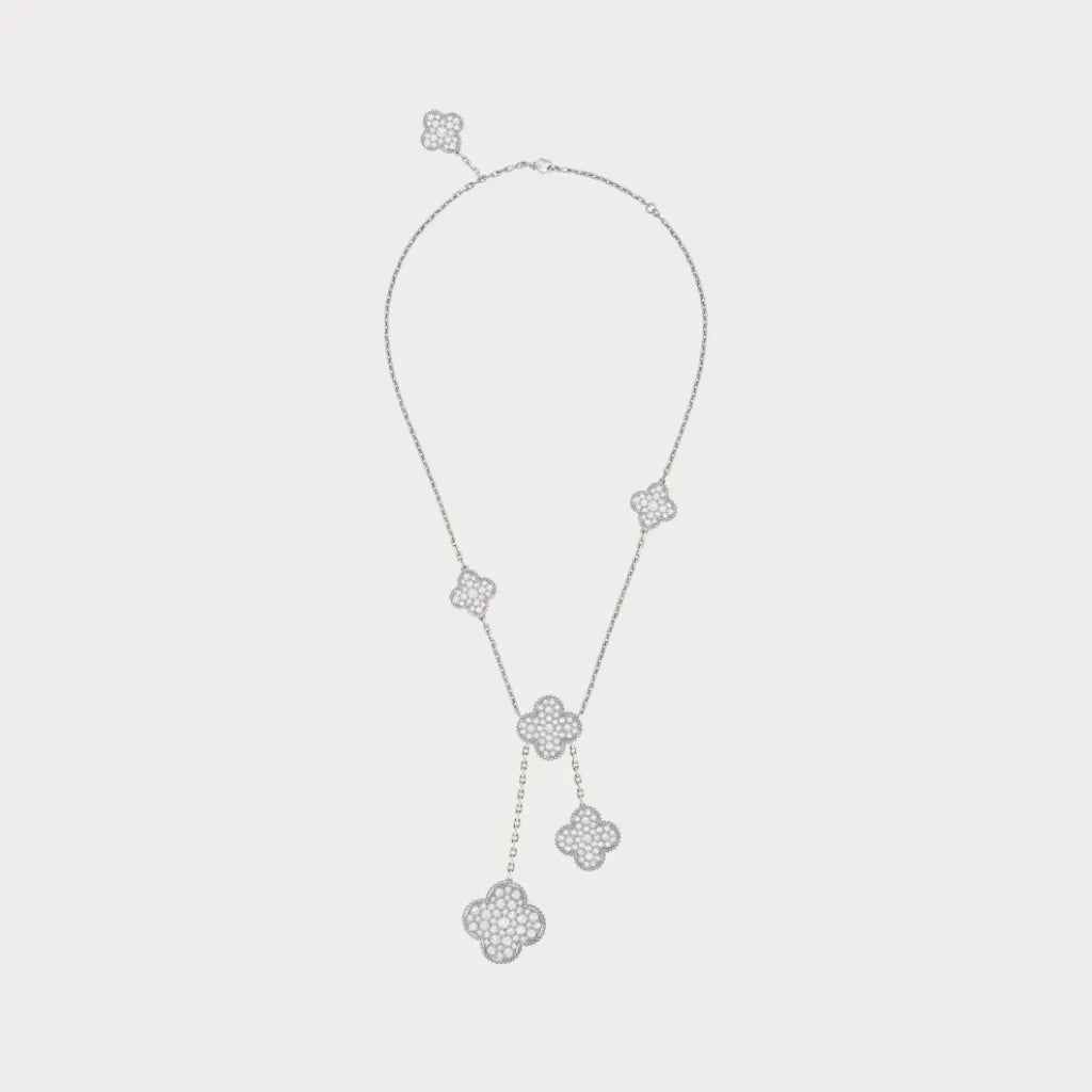 Alhambra Cascade Clover Drop Necklace