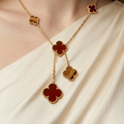 Alhambra Cascade Clover Necklace