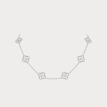 Alhambra Celeste Clover Station Necklace