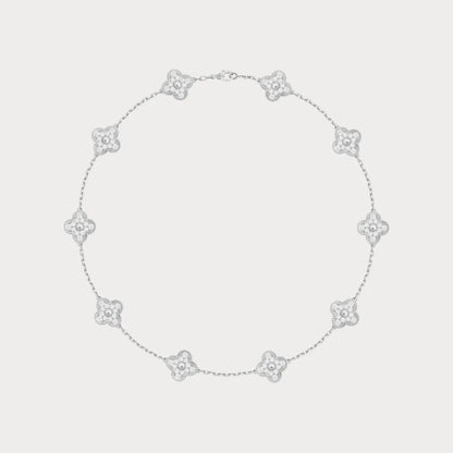 Alhambra Celeste Clover Station Necklace