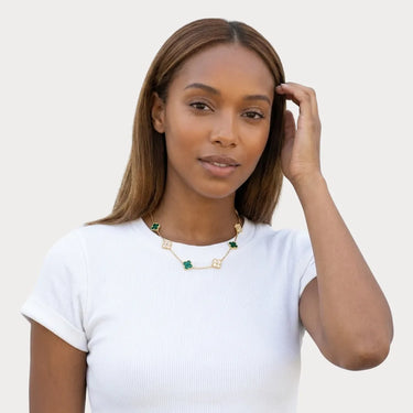 Alhambra Clover Charm Link Necklace