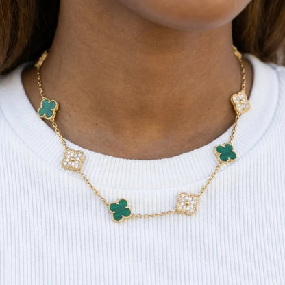 Alhambra Clover Charm Link Necklace