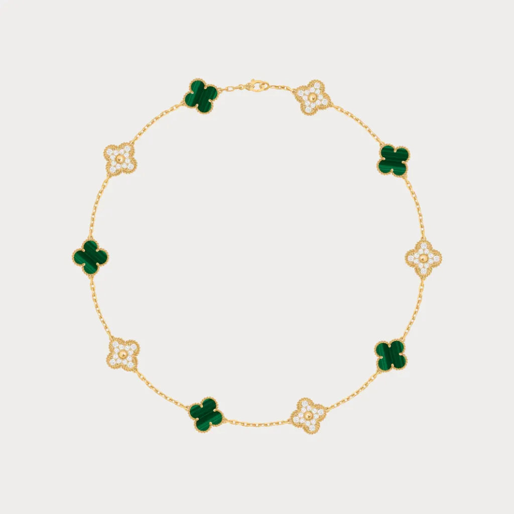 Alhambra Clover Charm Link Necklace