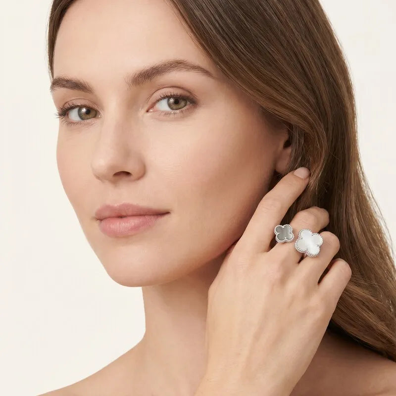 Alhambra Clover Double Motif Open Ring