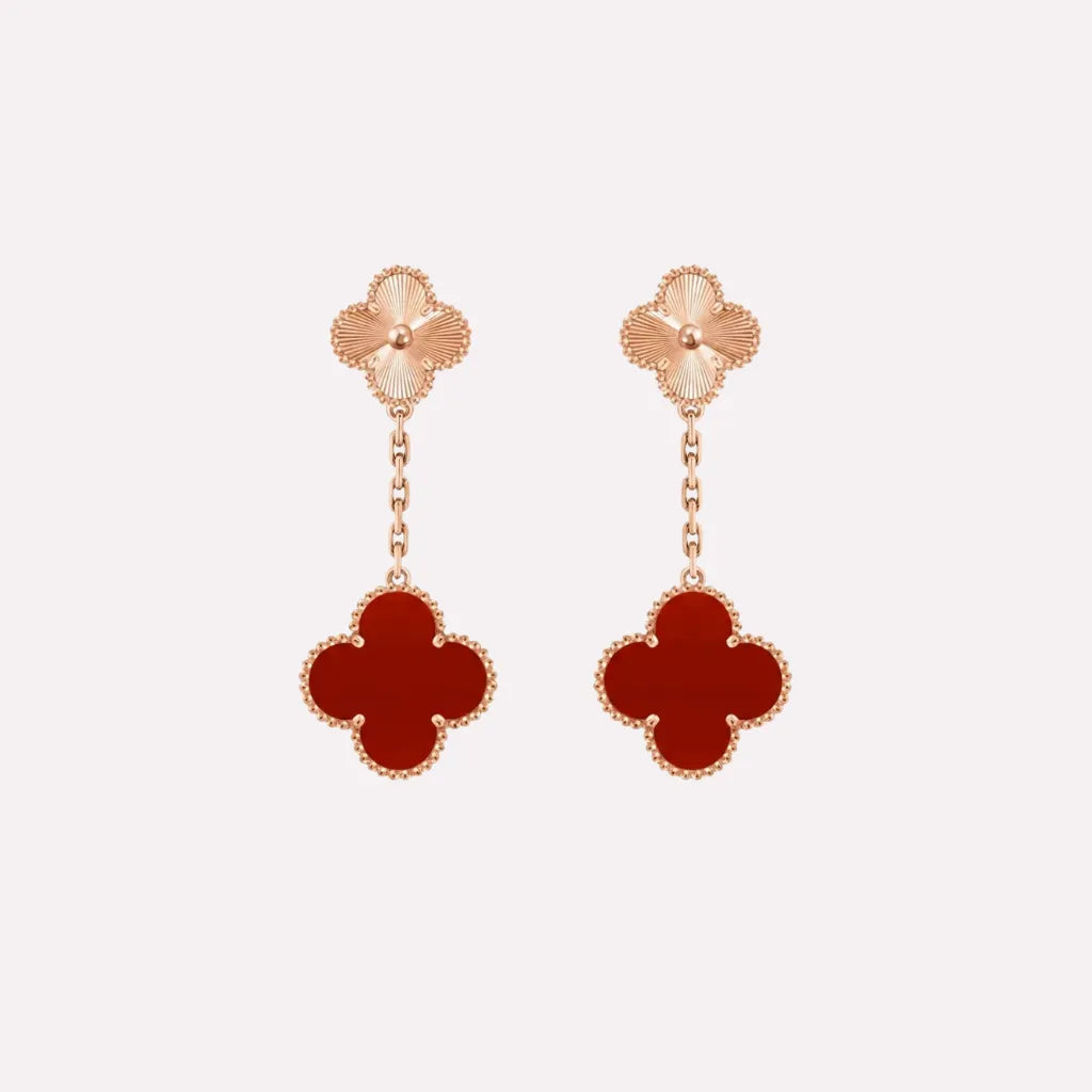 Alhambra Clover Link Drop Earrings