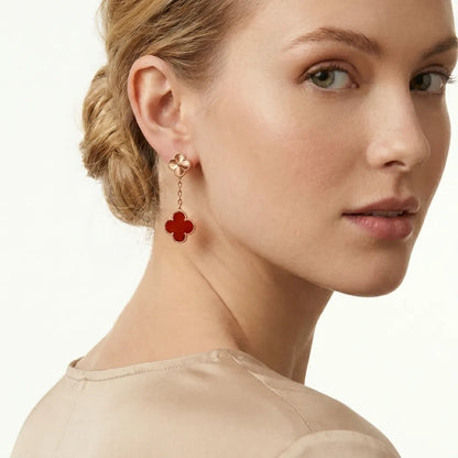 Alhambra Clover Link Drop Earrings