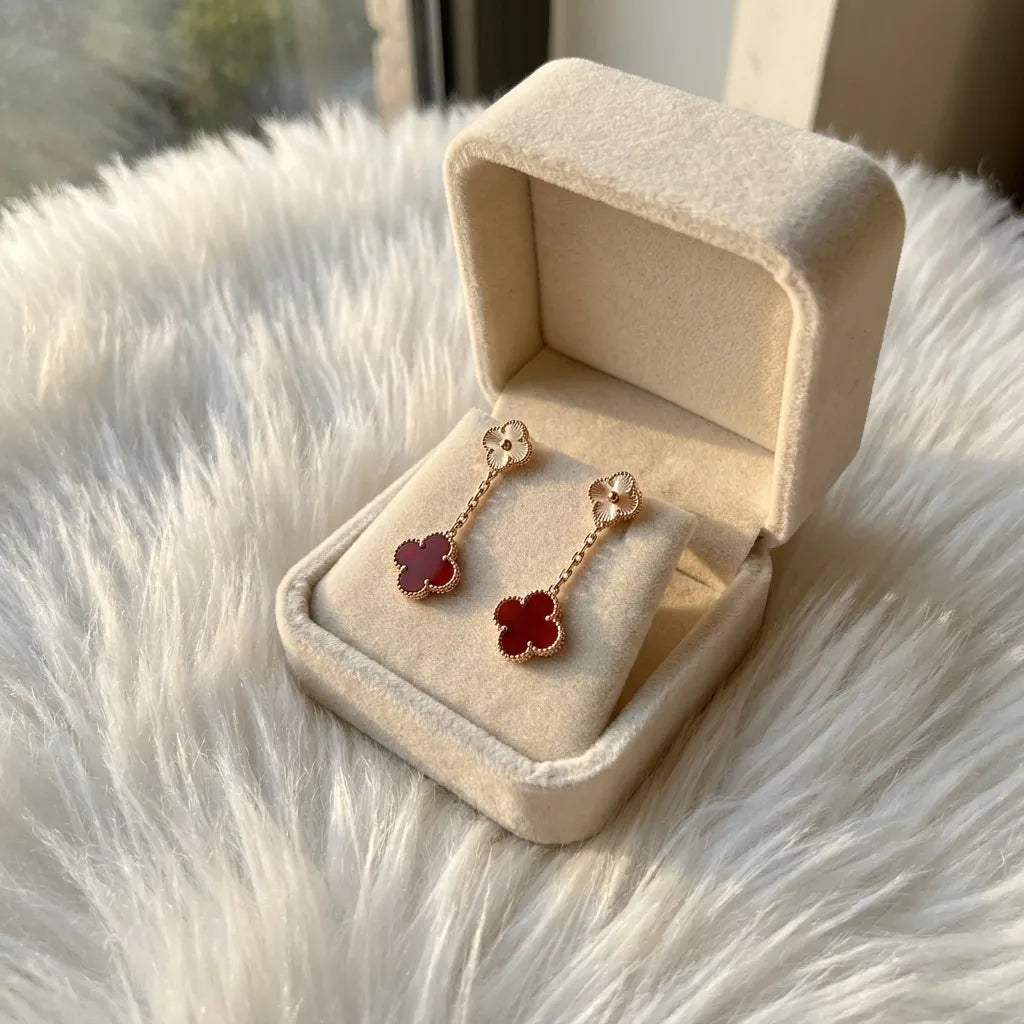 Alhambra Clover Link Drop Earrings