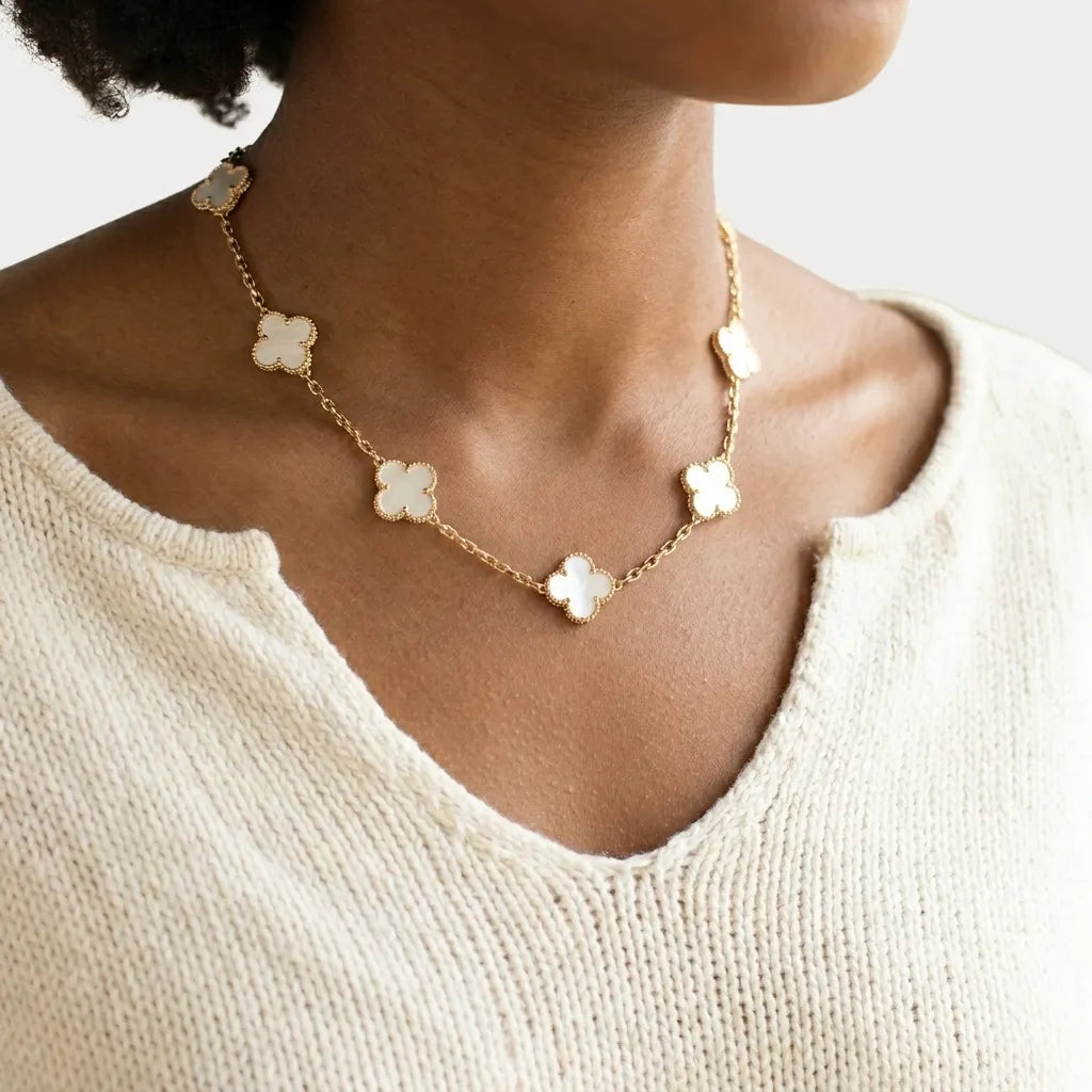 Alhambra Clover Station Chain Necklace