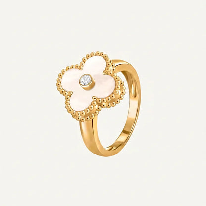 Alhambra Clover Stone Accent Ring