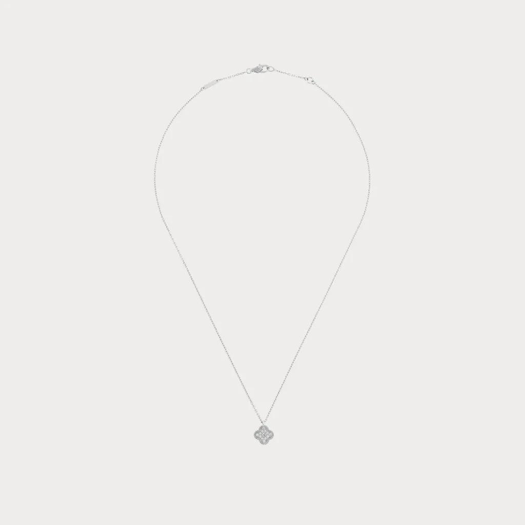Alhambra Crystal Clover Pendant Necklace