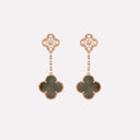 Alhambra Double Clover Chain Drop Earrings
