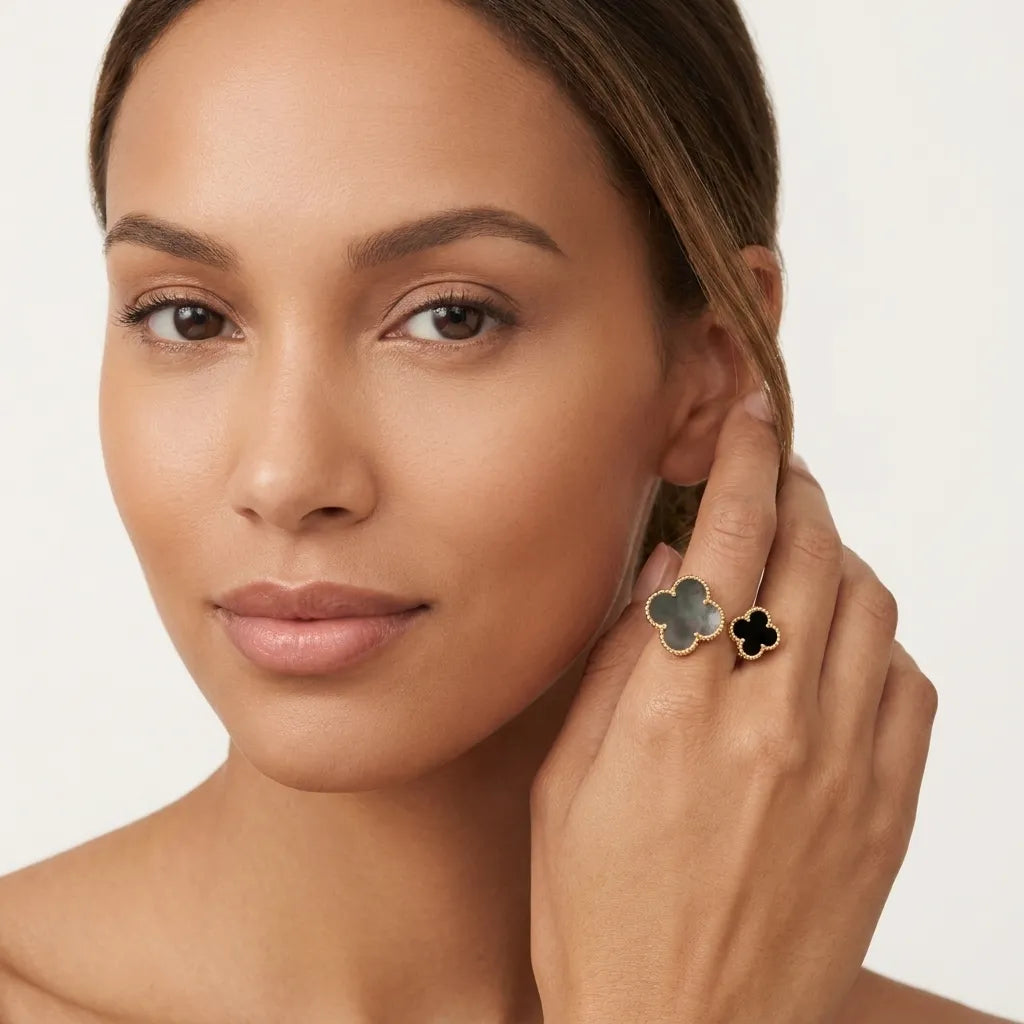 Alhambra Double Clover Open Ring