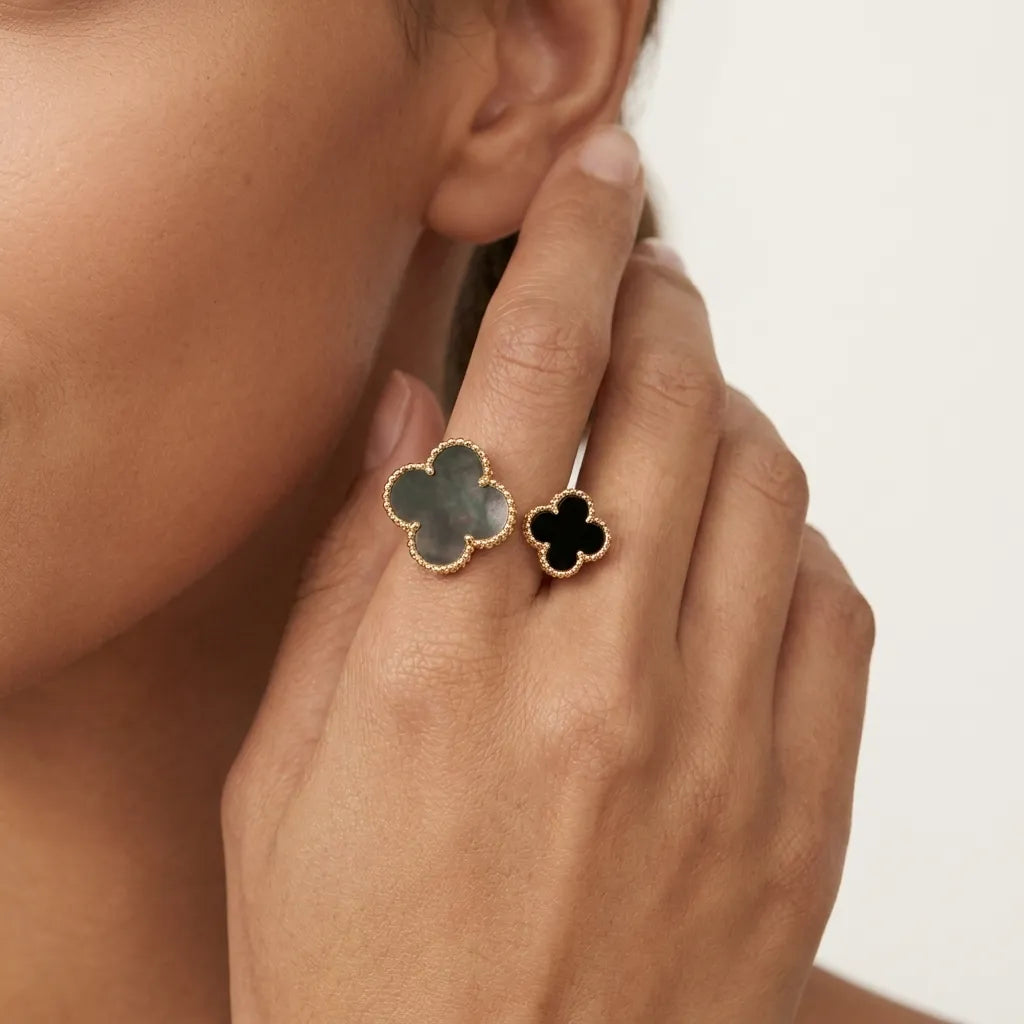 Alhambra Double Clover Open Ring