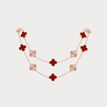 Alhambra Double Layer Clover Necklace