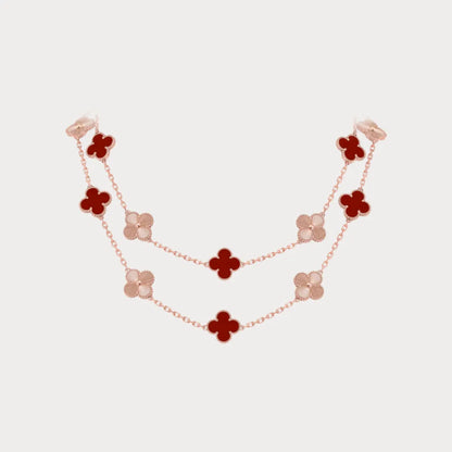 Alhambra Double Layer Clover Necklace