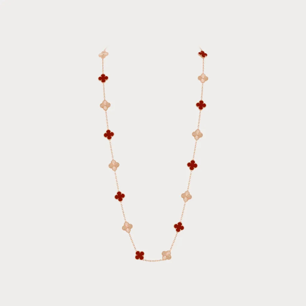 Alhambra Double Layer Clover Necklace