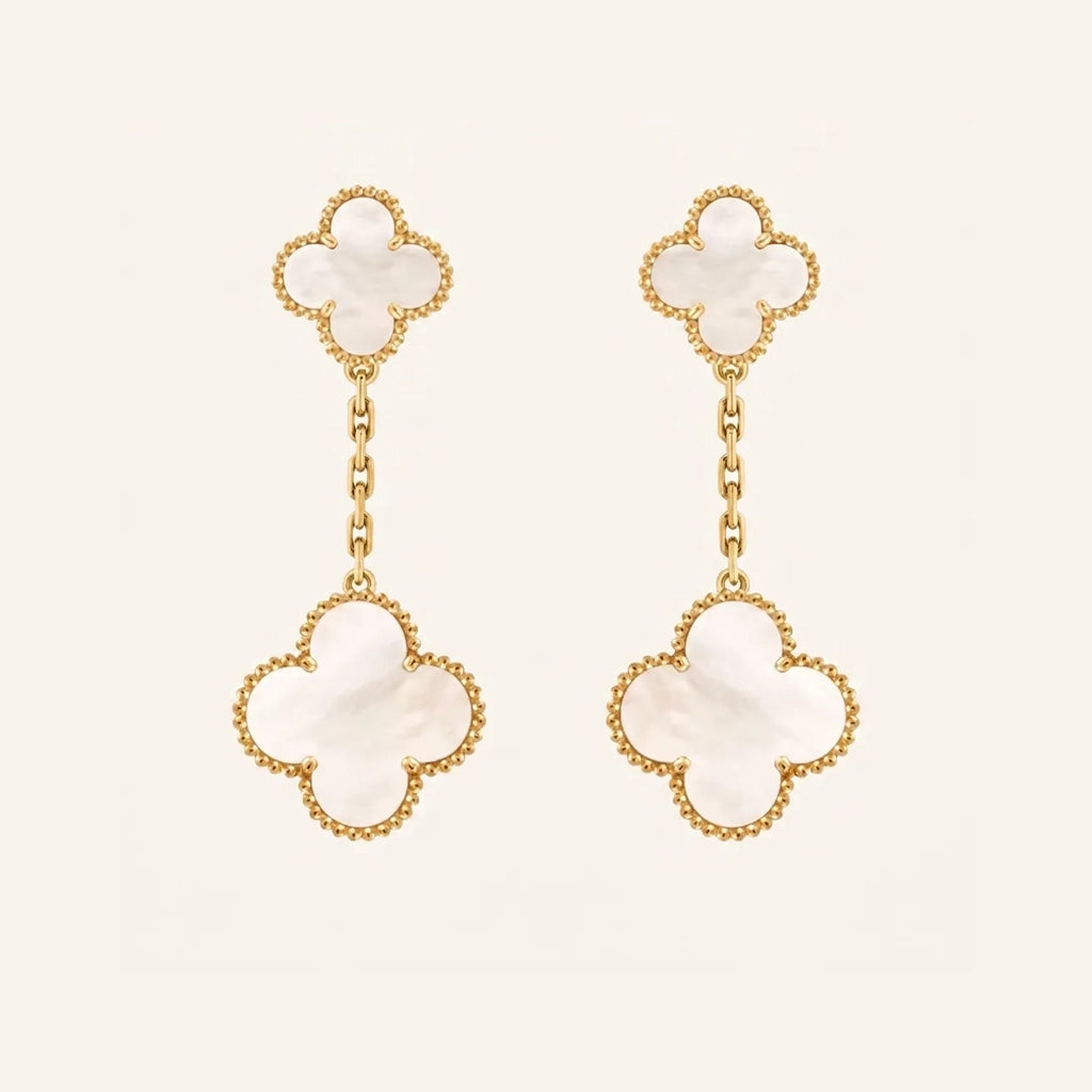 Alhambra Double Motif Drop Earrings