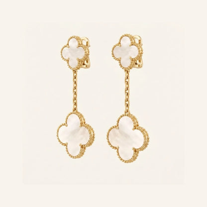 Alhambra Double Motif Drop Earrings