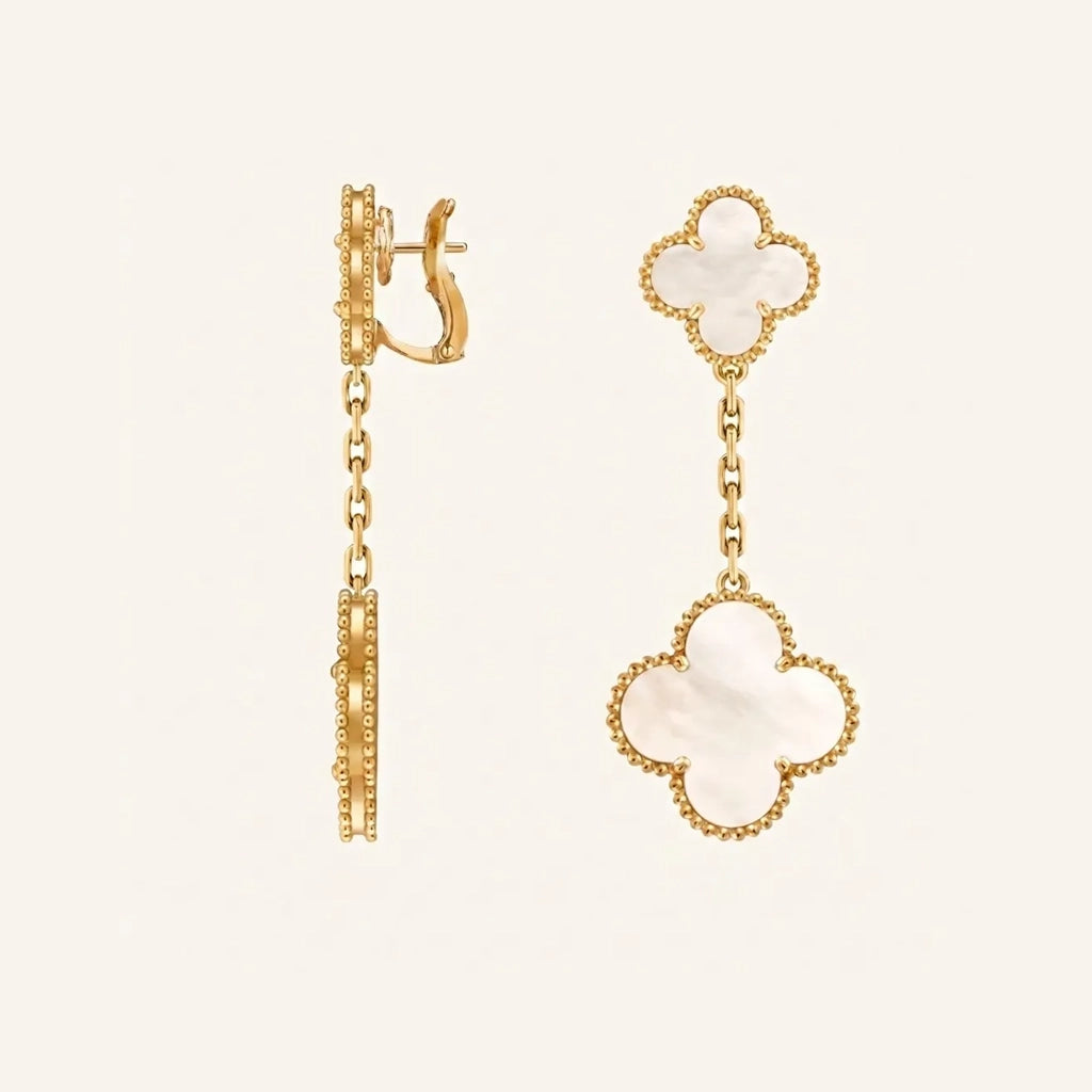 Alhambra Double Motif Drop Earrings