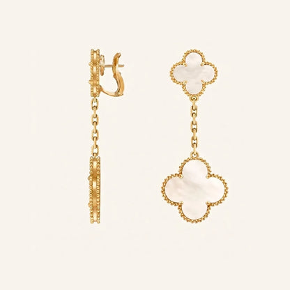 Alhambra Double Motif Drop Earrings